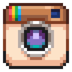 Instagram pixer art icon